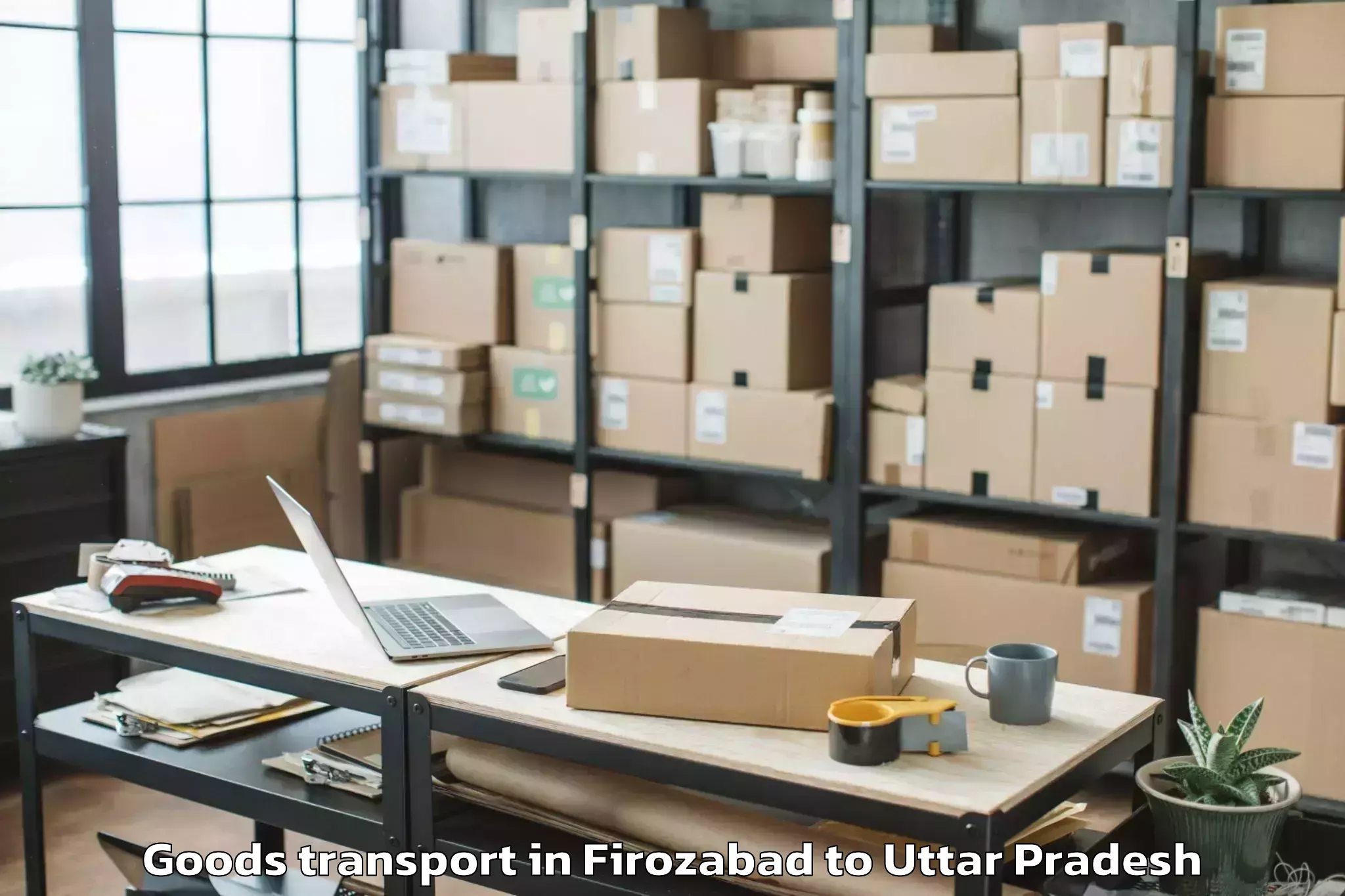 Trusted Firozabad to Tiloi Goods Transport